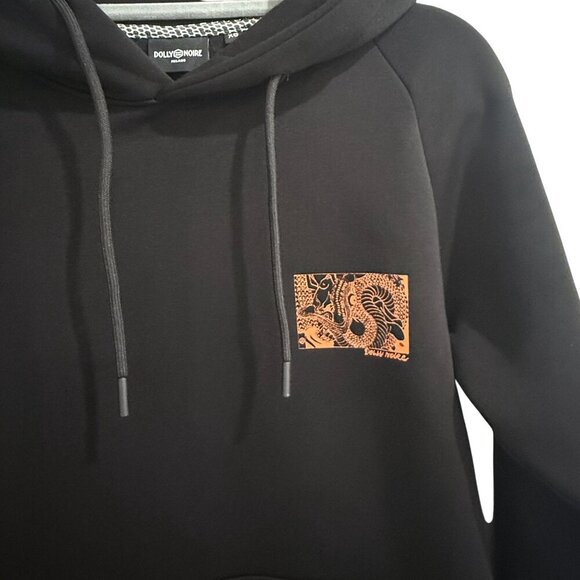 Dolly Noire Kunyoshi Hoodie Men Size XS Sweatshirt Black Pullover Graphic Print - Picture 7 of 9